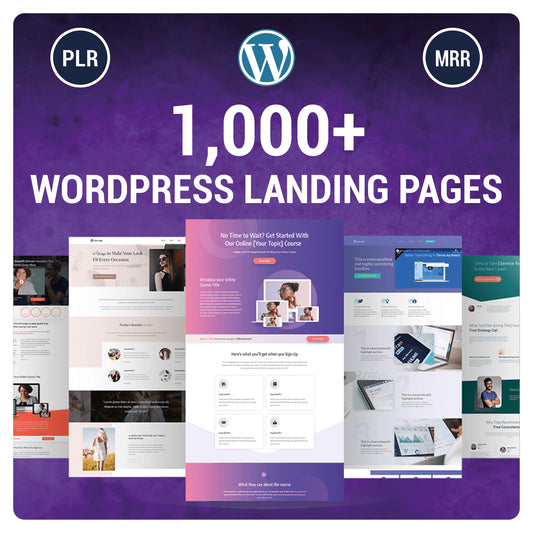 1000+ WordPress Landing Pages