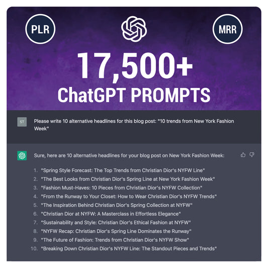 17500+ ChatGPT Prompts